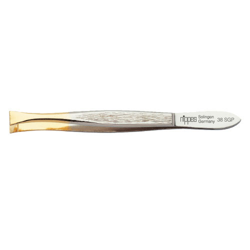 Nippes Tweezer 38SGP – 9cm, gold pointed